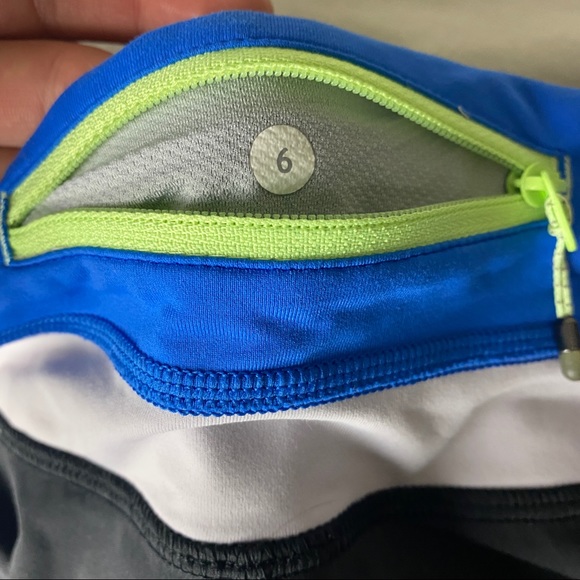 Lululemon Black / Tricolored Shorts Size 6 - Picture 5 of 16